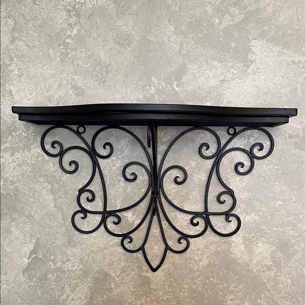 Elegant Black Wall Shelf